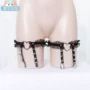 [撩 汉 sản xuất] ren garter clip đinh tán tình yêu chân vòng Harajuku phong cách garter belt một nạp dây nịt vớ 