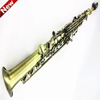 Гребный антикварный медный рисунок дизайн тройной саксофон (интегрированная труба) капли B настроены и заблокированы