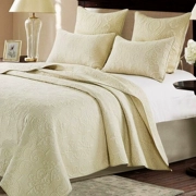 Ba mảnh bìa giường bông bông trải giường chắp vá Quilt máy lạnh kép được nắp bìa đã được rửa sạch bông - Trải giường