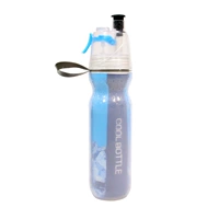 Chai xịt thể thao ngoài trời sáng tạo đôi cốc cưỡi chai nước ấm đun nước túi quăn xe đạp phun ly bình uống nước thể thao