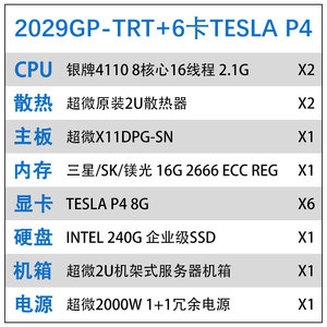6卡 TESLA P4