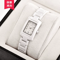 Водонепроницаемая прямоугольная глина, модные белые женские часы, браслет, в корейском стиле