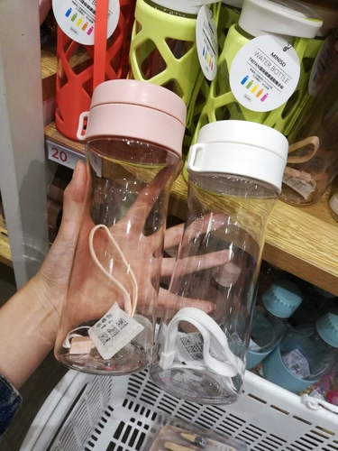 Miniso Mingyin Youpin Classic Camellia Plastic Cup 550 мл песчаной расточки