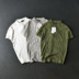 Nhật bản ban đầu của nam giới mỏng căng T-Shirt ve áo đan cá tính giản dị hoang dã polo ngắn tay kích thước lớn triều Polo