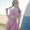 Áo tắm Hàn Quốc Nhật Bản Lolita sức sống dễ thương Cô gái mềm mại áo tắm nhỏ bảo thủ nhỏ tươi dài tay nữ sinh viên - Bộ đồ bơi hai mảnh
