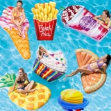 Intex, надувной пляжный плавательный круг, кушон для детей и взрослых