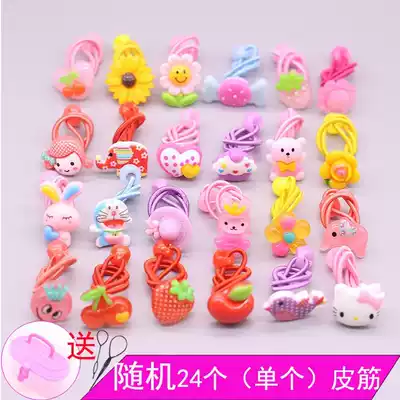 2019 Hair accessories leather ring hair ring little girl hairpin tied hair children's corolla jewelry batch girl rubber band tie