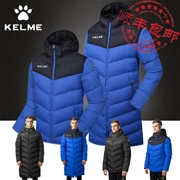 KELME Kalmei mới thể thao và giải trí xuống áo khoác đào tạo bóng đá dài trùm đầu coat coat ấm