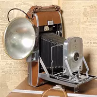 Polaroid, антикварная складная камера, мигающий чемодан, лампа, 1950S, США