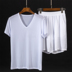 Băng lụa T-Shirt ngắn tay nam thể thao giản dị phù hợp với lưới thoáng khí quần short mát mẻ mùa hè siêu mỏng năm quần Bộ đồ