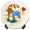 Ba màu nghệ thuật sáng tạo 12 Cung hoàng đạo để bàn trang trí phòng khách trang trí đĩa gốm handmade quà tặng dễ thương - Trang trí nội thất