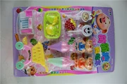 Nhà siêu thị mua sắm đồ chơi rong biển mọc mầm lợn đồ chơi chơi nhà kẹo kẹo kem