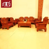 Nội thất Huang Ze Hongmu Big Fruit Rosewood Voi Đầu Ruyi Sofa Rosewood Sofa Burmese Rosewood Sofa - Bộ đồ nội thất ghế sofa