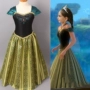 Ice romance Anna Princess dress girl prom dress Aisha dress child birthday birthday Halloween hiệu quần áo - Váy váy đầm cho be gái 14 tuổi