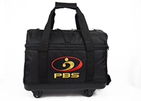 PBS bowling đôi bóng túi hai túi bóng mà không có dây buộc di động bánh xe phổ quát 2 túi bóng đôi túi bóng kéo đôi túi màu đen - Quả bóng bowling 	bộ bowling đa năng grow	