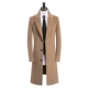 Áo khoác nam mid-length 2020 mới đẹp trai Slim trench coat thủy triều cộng với áo khoác len nhung dày có XL - Áo len
