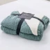 Mùa đông cộng với dày thảm len ấm áp của đơn chăn sofa ngủ rắn chăn mền cashmere giản dị - Ném / Chăn Ném / Chăn