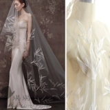 Сянксианская бамбуковая вышивка листовых листьев кружев