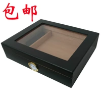 Кедровая деревянная сигара увлажняющая коробка портативная сигаретная сигаретная коробка сигаре с сигарной коробкой с сигарной коробкой на кубах сигара увлажняющая коробка