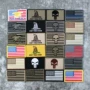 Quốc kỳ Hoa Kỳ 3D thêu Velcro Board Hat Hat Sticker Cá tính Quân đội Marsh Retet Patch miếng dán vá quần áo	