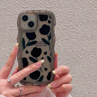 Волнистый край - черный - тюльпан любви - одинарная ракушка