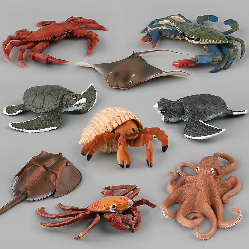 Động vật bạch tuộc mô hình rùa trang trí rùa mô phỏng rùa nhựa rắn đáy biển cua ẩn sĩ đồ chơi - Trang trí nội thất