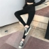 Quần legging 2019 mới cạp cao bó sát quần bút chì đen là quần skinny mỏng mùa hè mặc ngoài thủy triều - Quần tây thường Quần tây thường