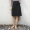Mùa hè của phụ nữ Hàn Quốc phiên bản của thắt lưng cao là cung mỏng váy màu rắn nữ sinh viên đơn giản hoang dã một từ trong thủy triều váy chân váy sọc caro hàn quốc