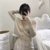 2018 đầu mùa xuân mới Hàn Quốc phiên bản của hoang dã phần dày ngắn V-Cổ hàng duy nhất nút màu rắn đan áo khoác cardigan nữ thủy triều áo khoác len nữ dày Cardigan