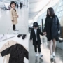 Lin Lin gia đình cha mẹ-con mùa thu quần áo mới 2018 áo gió mẹ và con áo đồng phục gia đình đẹp