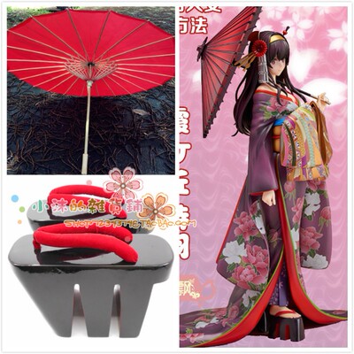 taobao agent Passenger heroine's development method Xia Zhiqiu Shi Yu cos cos wooden shoe paper umbrella oil paper umbrella