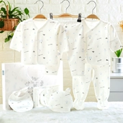 Cotton sơ sinh quần áo đặt hộp quà tặng 0-3 tháng 6 trăng tròn vừa sinh ra sơ sinh bé mùa hè bé nguồn cung cấp