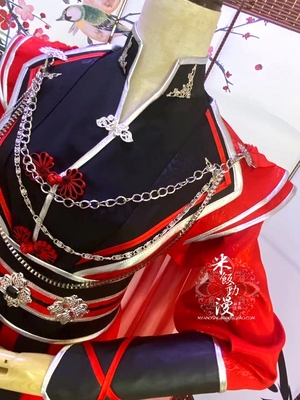 taobao agent Heaven Official's Blessing, black genuine trench coat, cosplay