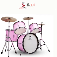 Розовые блестящие колонии, пять барабанов и три сверчков, отправьте барабанные стулья