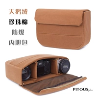 Chống rung dày công suất lớn nhiếp ảnh túi lót Sony Kang ống kính Canon SLR máy ảnh kỹ thuật số phụ kiện trọn gói balo máy ảnh vintage