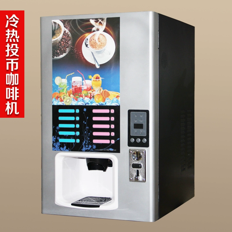 Các nhà sản xuất đóng gói tự động thương mại trà sữa cà phê hoạt động tích hợp máy 5 máy lạnh 5 máy pha nước nóng lạnh - Máy pha cà phê