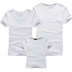 New DIY mùa hè màu trắng tinh khiết vẽ tay cha mẹ và con mặc ngắn tay mùa hè gia đình đầy đủ mặc mẹ và con của phụ nữ T-Shirt tops Trang phục dành cho cha mẹ và con
