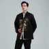 Tang phù hợp với nam giới thanh niên giản dị Phong cách Trung Quốc của nam giới Phong cách Trung Quốc thêu rồng đỉnh đầu đám cưới Hanfu áo khoác dài tay phù hợp với phù rể Trang phục dân tộc