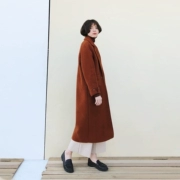 [Mùa xuân và mùa hè 129 nhân dân tệ khu vực] Nhật Bản đơn giản tính khí là mỏng sang trọng len phần dài áo lông