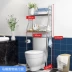 Nhà tắm toilet đặt kệ lên kệ toilet bên cạnh tủ phụ mặt bàn máy giặt mở rộng giá để đồ phía sau kệ để đồ trong nhà tắm kệ để xà bông trong nhà tắm Kệ toilet