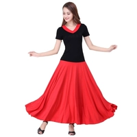 Красный комплект, длинная юбка