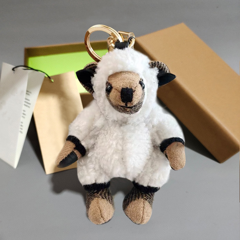 Little SheepBear Pendant Bear Bag Pendant Key buckle Hanging decoration originality automobile Key chain lovely personality teddy bear