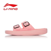 Li Ning dép đi trong nhà của phụ nữ giày 2018 mùa hè đích thực của phụ nữ giày thể thao giản dị lười biếng kéo non-slip giày bãi biển dép và dép đi trong nhà dép quai ngang nữ