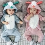 0-3-6-9-12 tháng tuổi bé thân mùa xuân và mùa thu nam và nữ sơ sinh romper trang phục cotton dài tay - Áo liền quần quần áo trẻ em giá rẻ