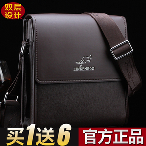 Lincoln kangaroo của nam giới túi vai túi người đàn ông của túi messenger giản dị kinh doanh vali nam túi da ngang và dọc ba lô