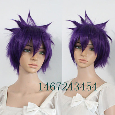 taobao agent Anime wig COSPLAY Jojo's wonderful adventure purple custom fake hair