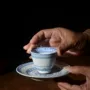 Jingdezhen truyền thống tinh tế trà xanh và trắng giả Nhà máy cũ nhà máy sản xuất hàng hóa cốc gốm cốc coaster nồi mat - Trà sứ am tra