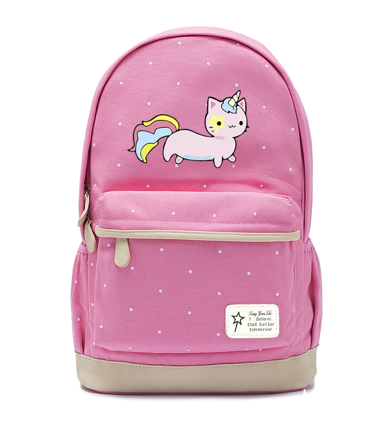 Рюкзак Pusheen для начальной и средней школы, милый принт кота, 30×15×13,75 см