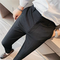 Мужские летние повседневные брюки для отдыха, пиджак классического кроя, штаны, свободный прямой крой, в корейском стиле