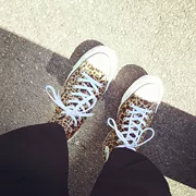 Nhật Bản Converse CHUYỂN ĐỔI TẤT CẢ SAO 100 LEOPARDFUR Leopard Print Canvas